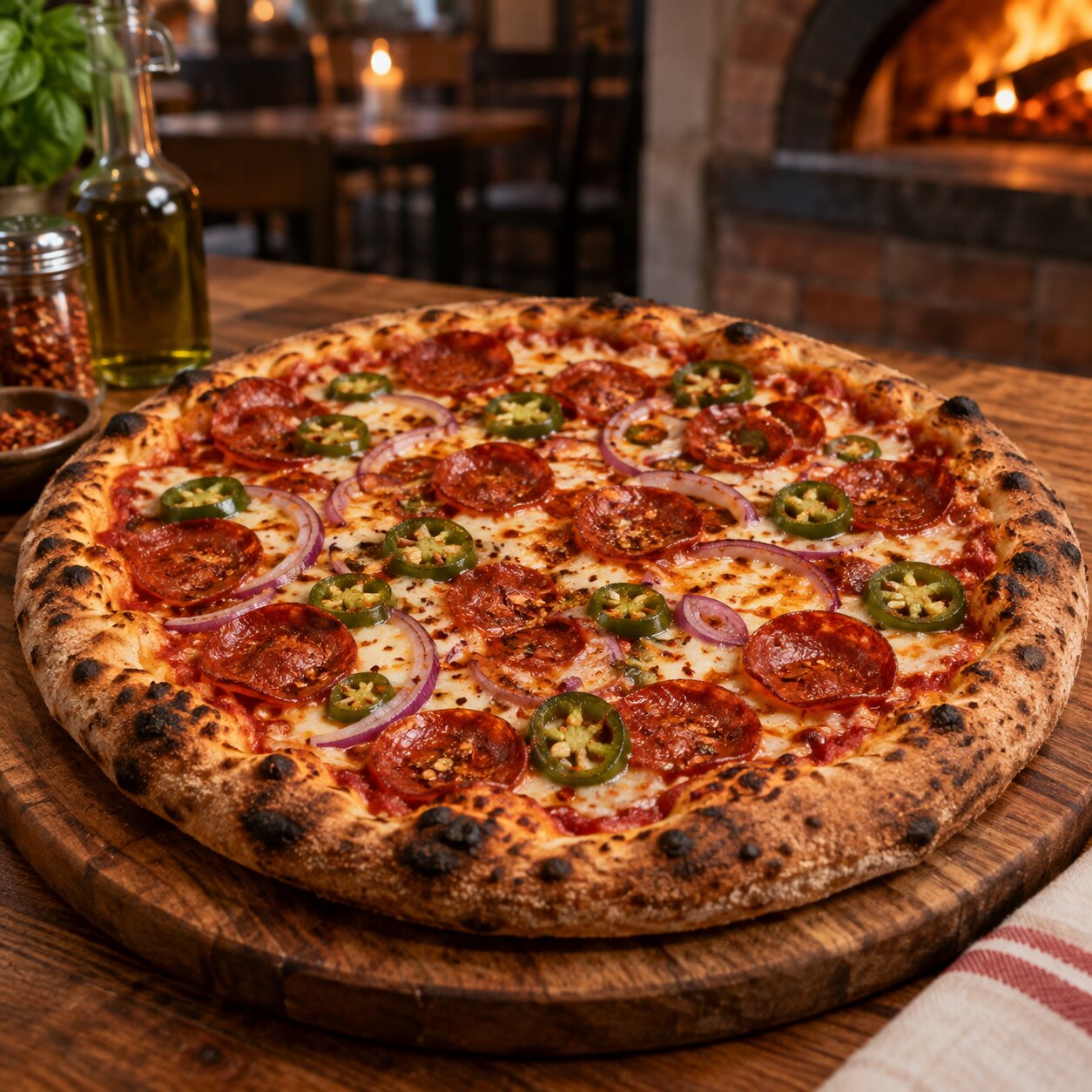 American Hot pizza